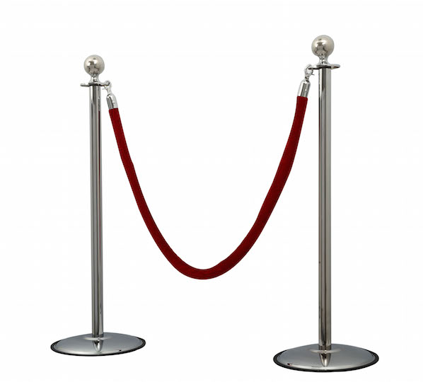 Silver Rope Barrier